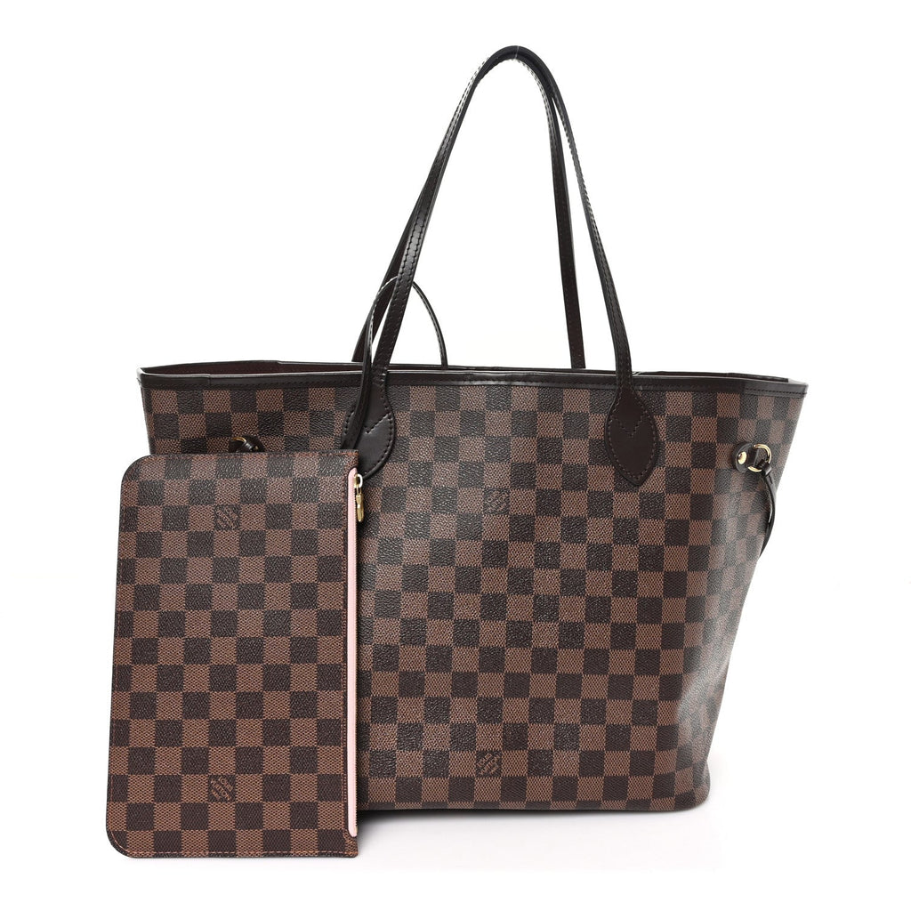 Louis Vuitton Damier Ebene Neo Neverfull MM Rose Ballerine