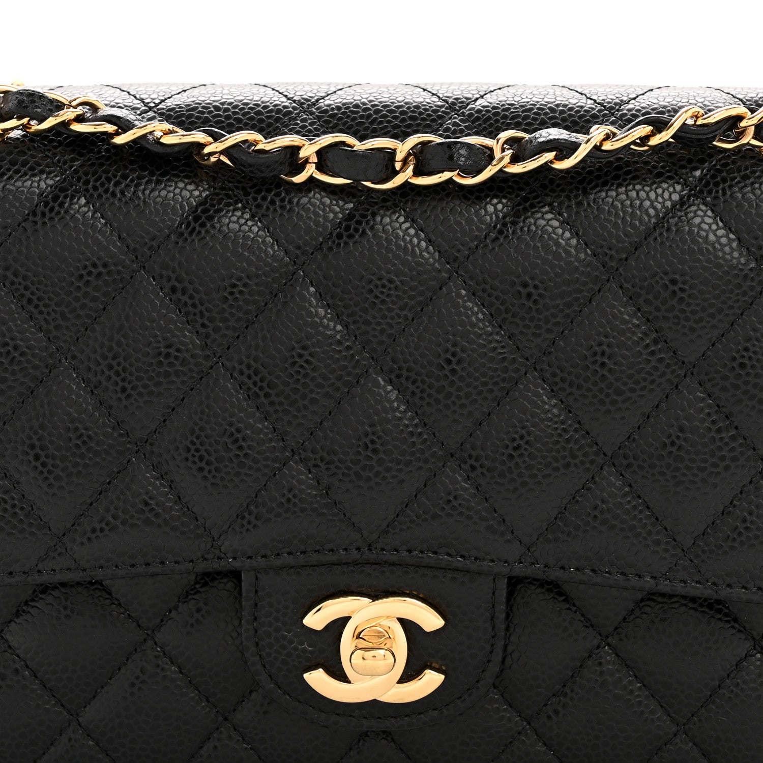 Chanel Caviar Quilted Medium Double Flap Black
