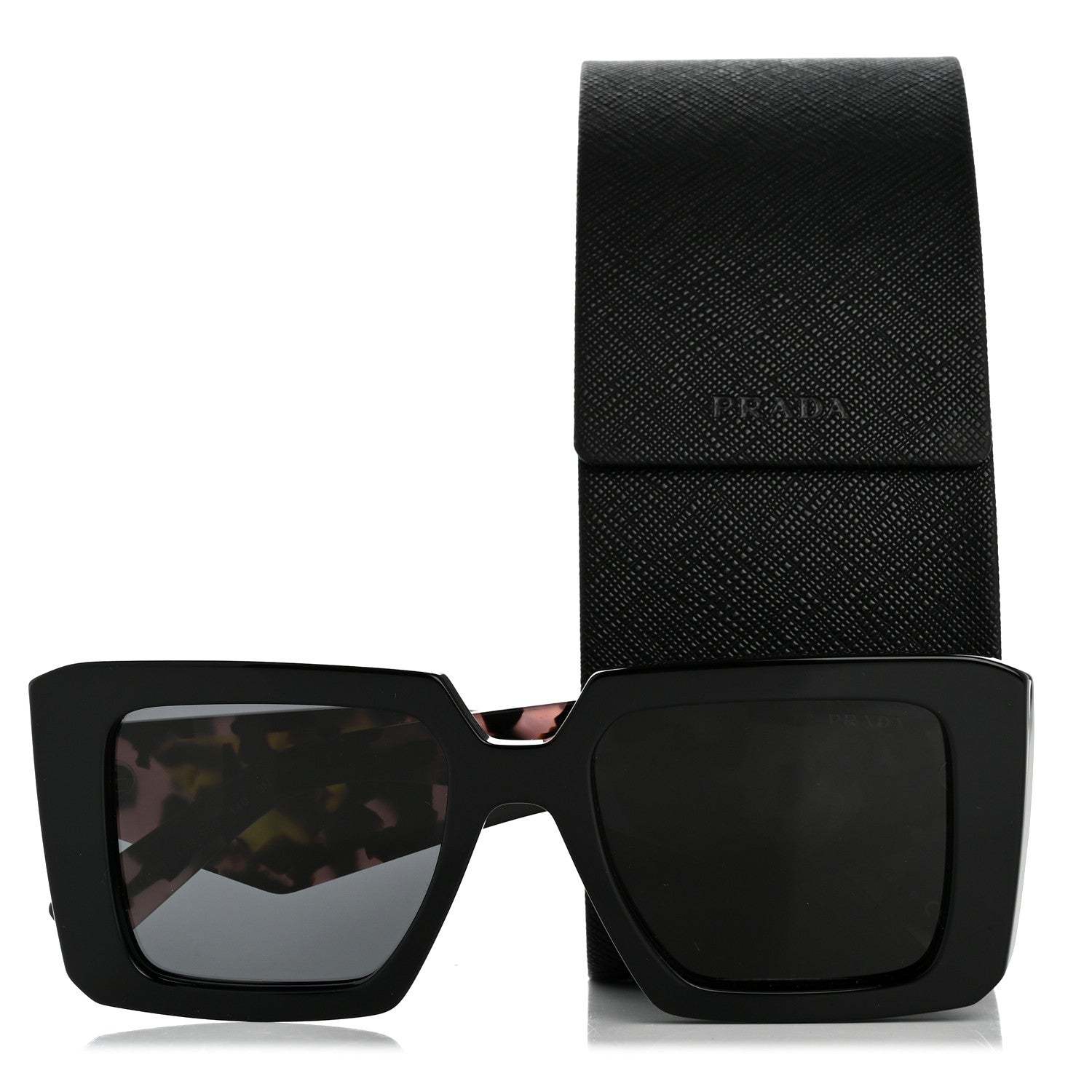 Prada Acetate Symbole Sunglasses SPR 23Y Slate Grey