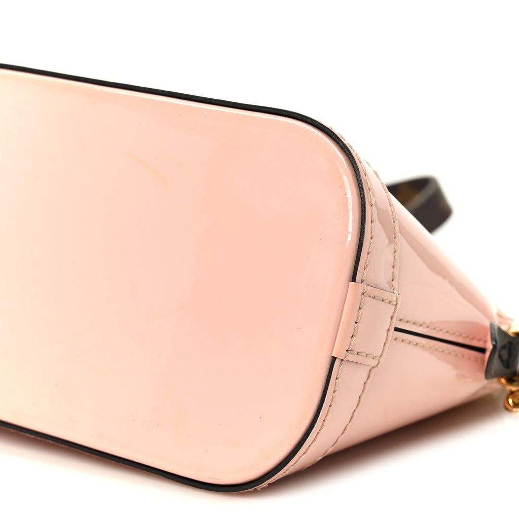 Louis Vuitton Vernis Monogram Alma Mini Rose Ballerine