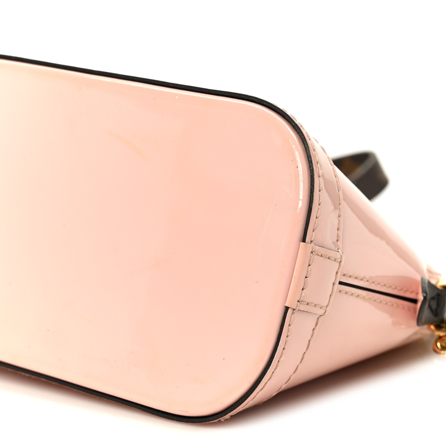 Louis Vuitton Vernis Monogram Alma Mini Rose Ballerine