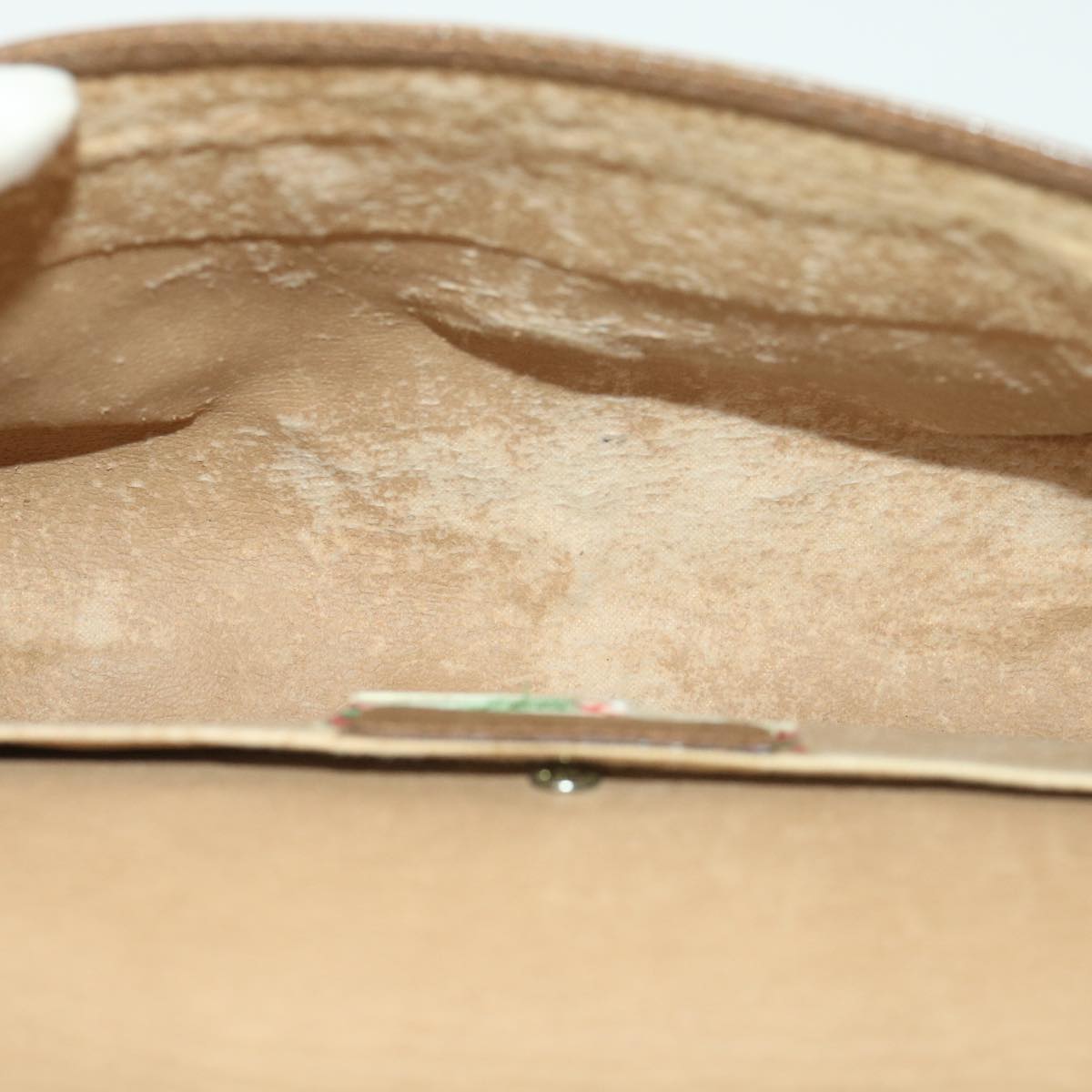 GUCCI GG Canvas Web Sherry Line Clutch Bag Beige Red Green 89.01.030  39241