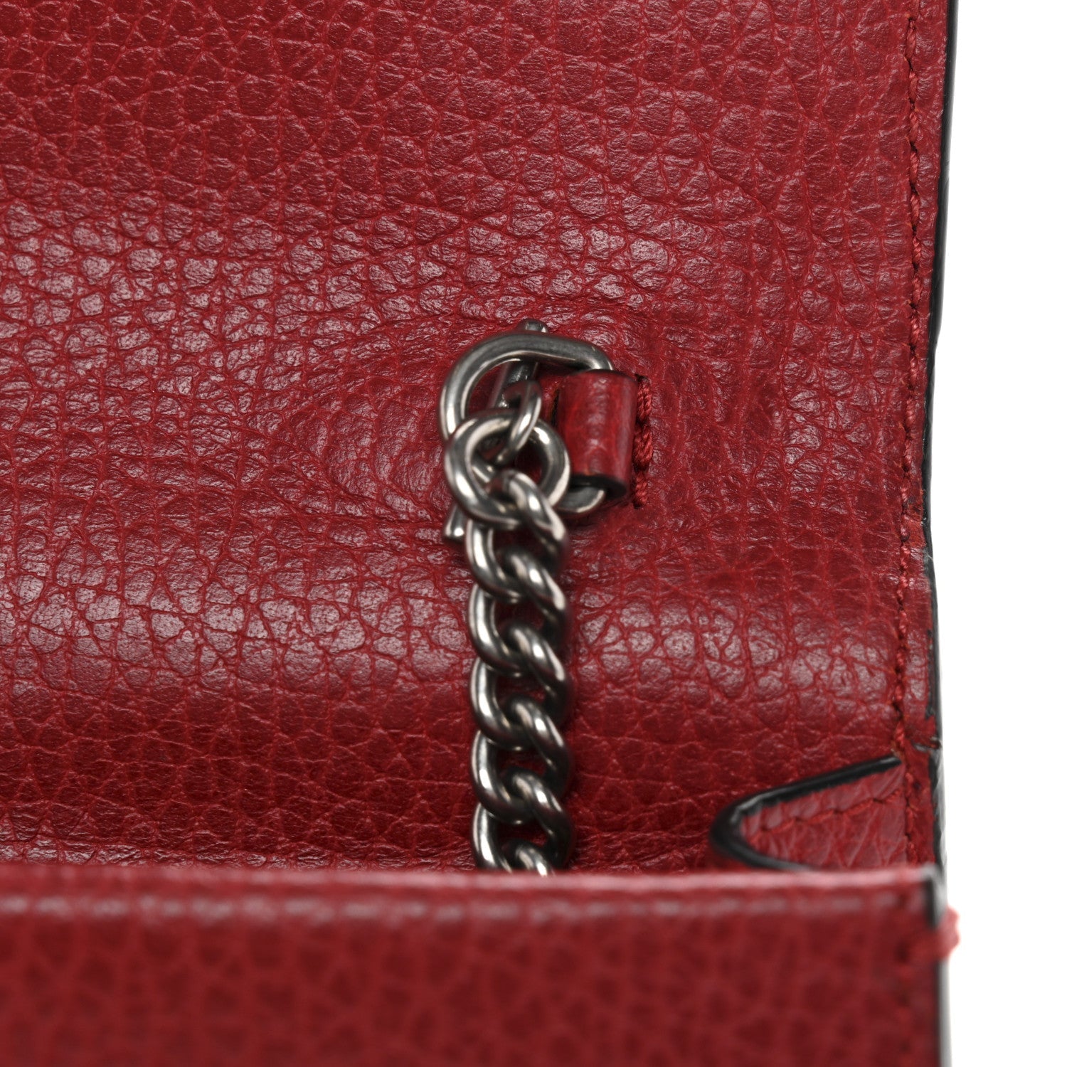 Gucci Calfskin Super Mini Dionysus Shoulder Bag Hibiscus Red