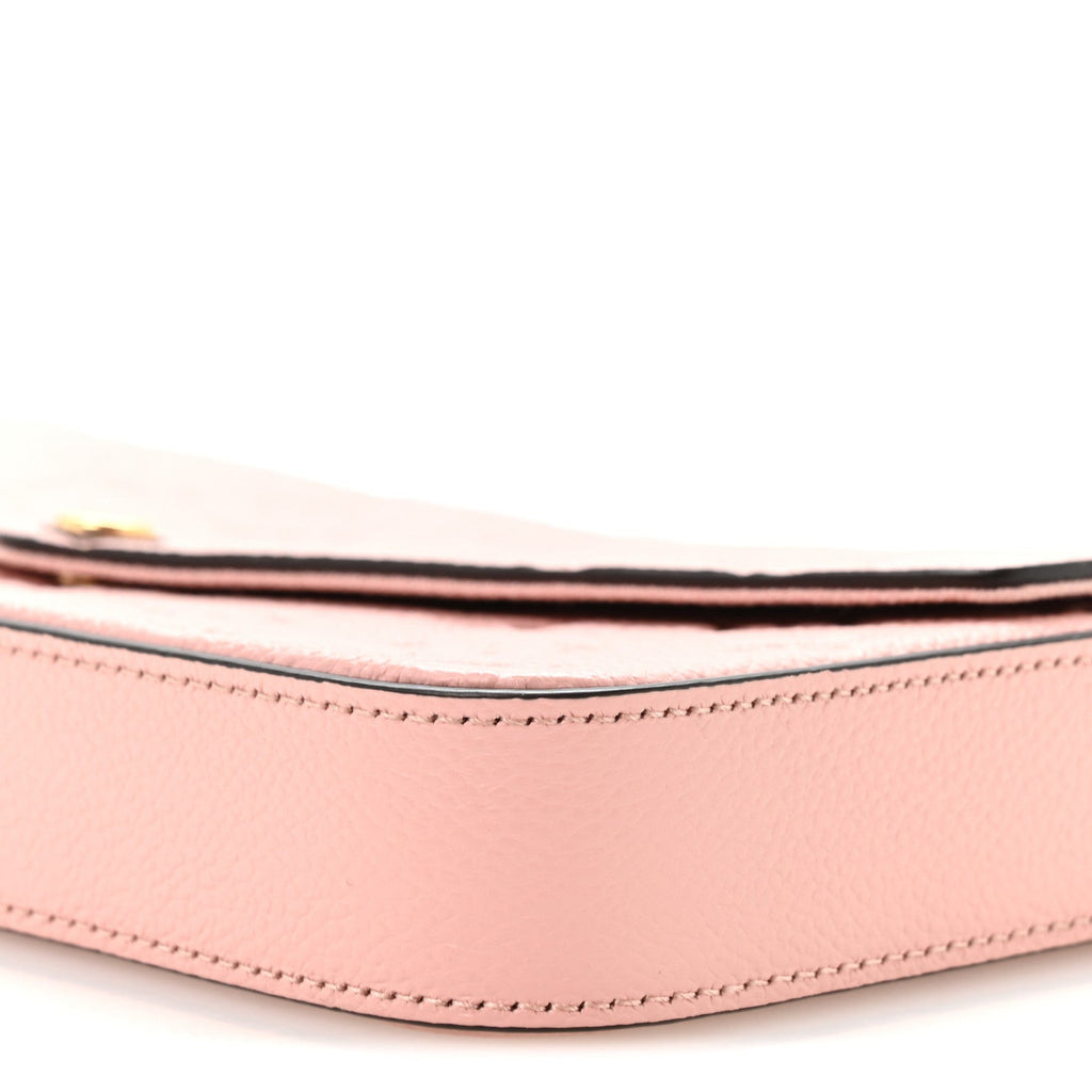 Louis Vuitton Empreinte Pochette Felicie Chain Wallet Rose Poudre