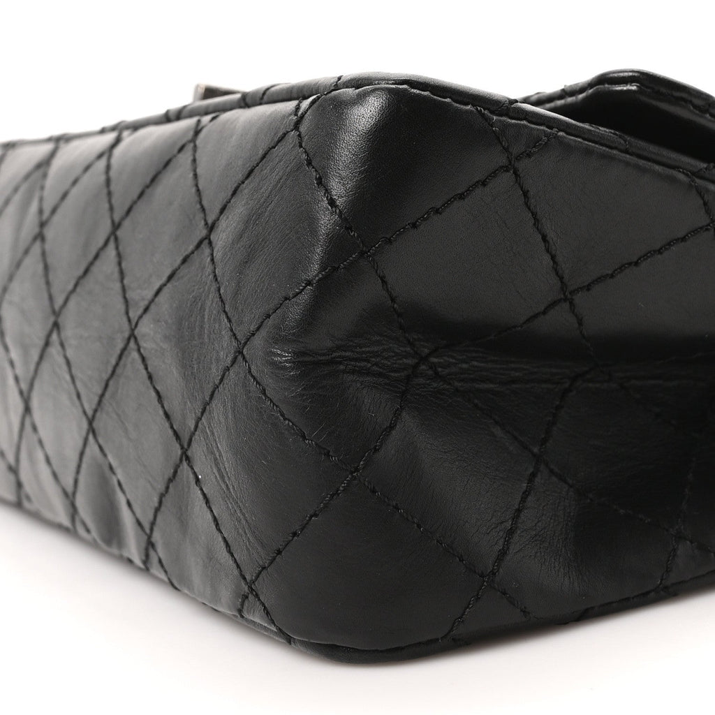 Chanel Aged Calfskin Quilted 2.55 Reissue 225 Flap Black