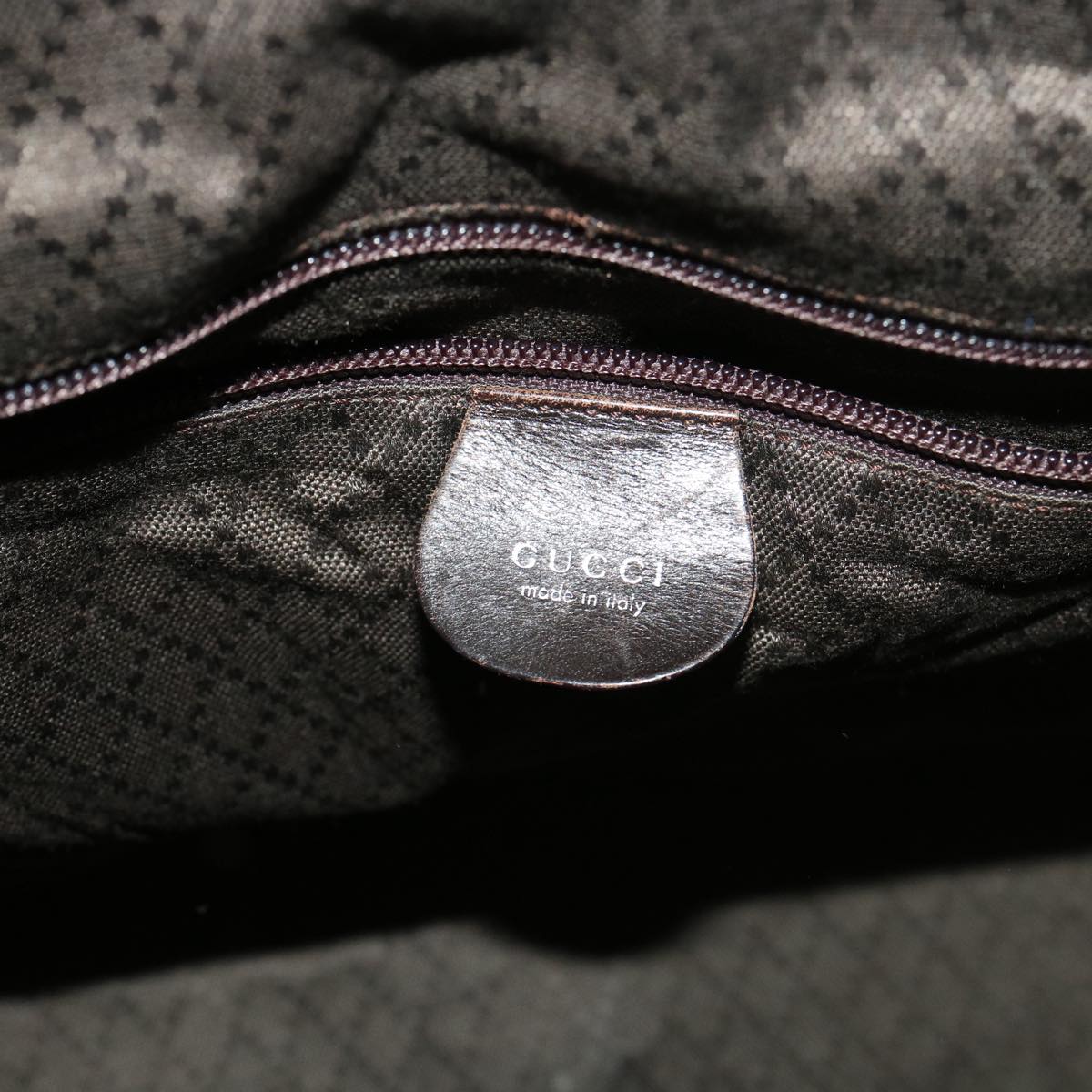 GUCCI Hand Bag Nylon Black  39346