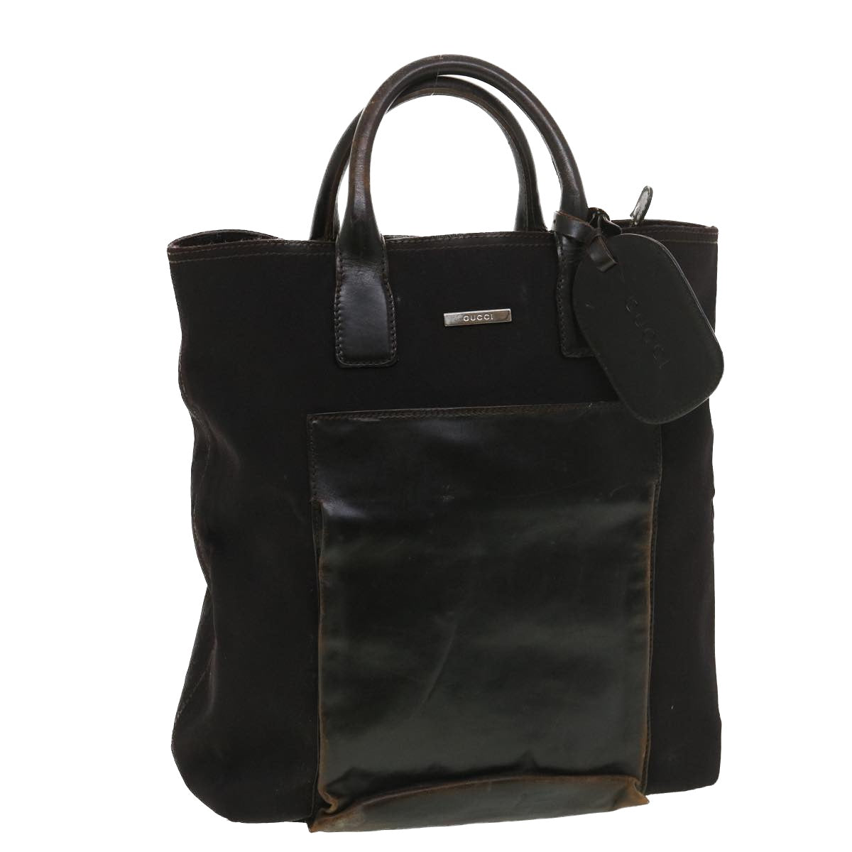 GUCCI Hand Bag Nylon Black  39346