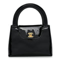 Chanel Patent Small Kelly Flap Bag Black