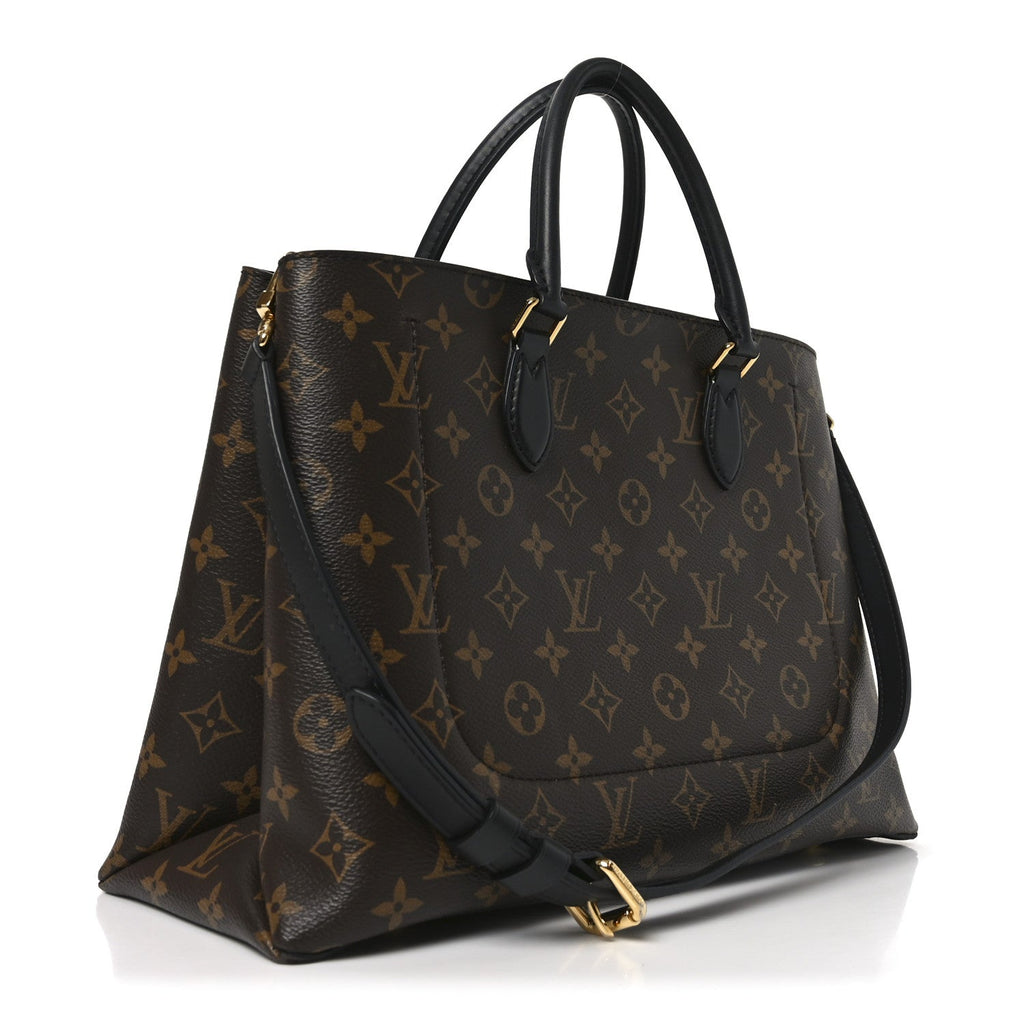 Louis Vuitton Monogram Flower Tote Black