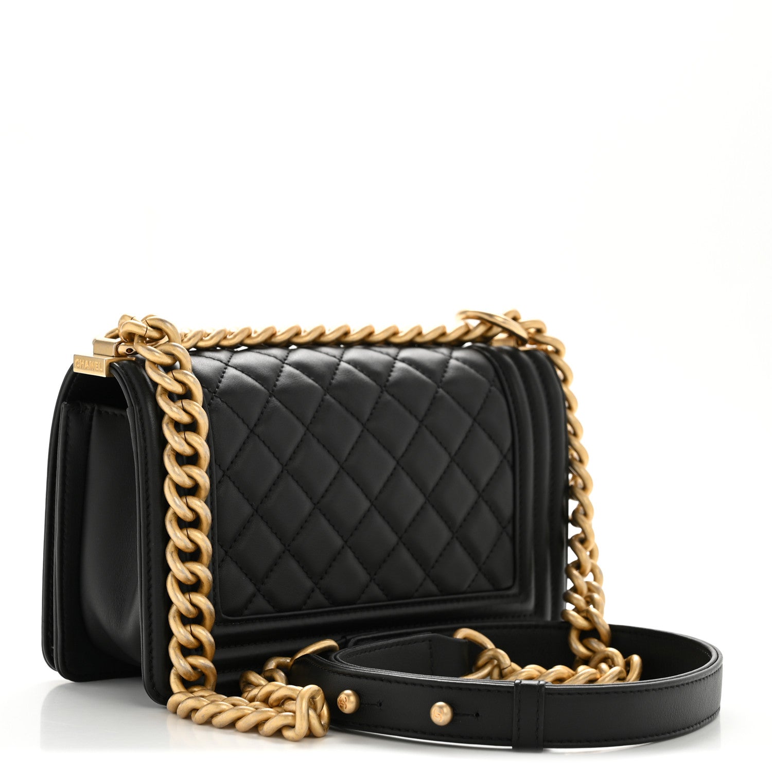Chanel Calfskin Quilted Small Boy Flap Black