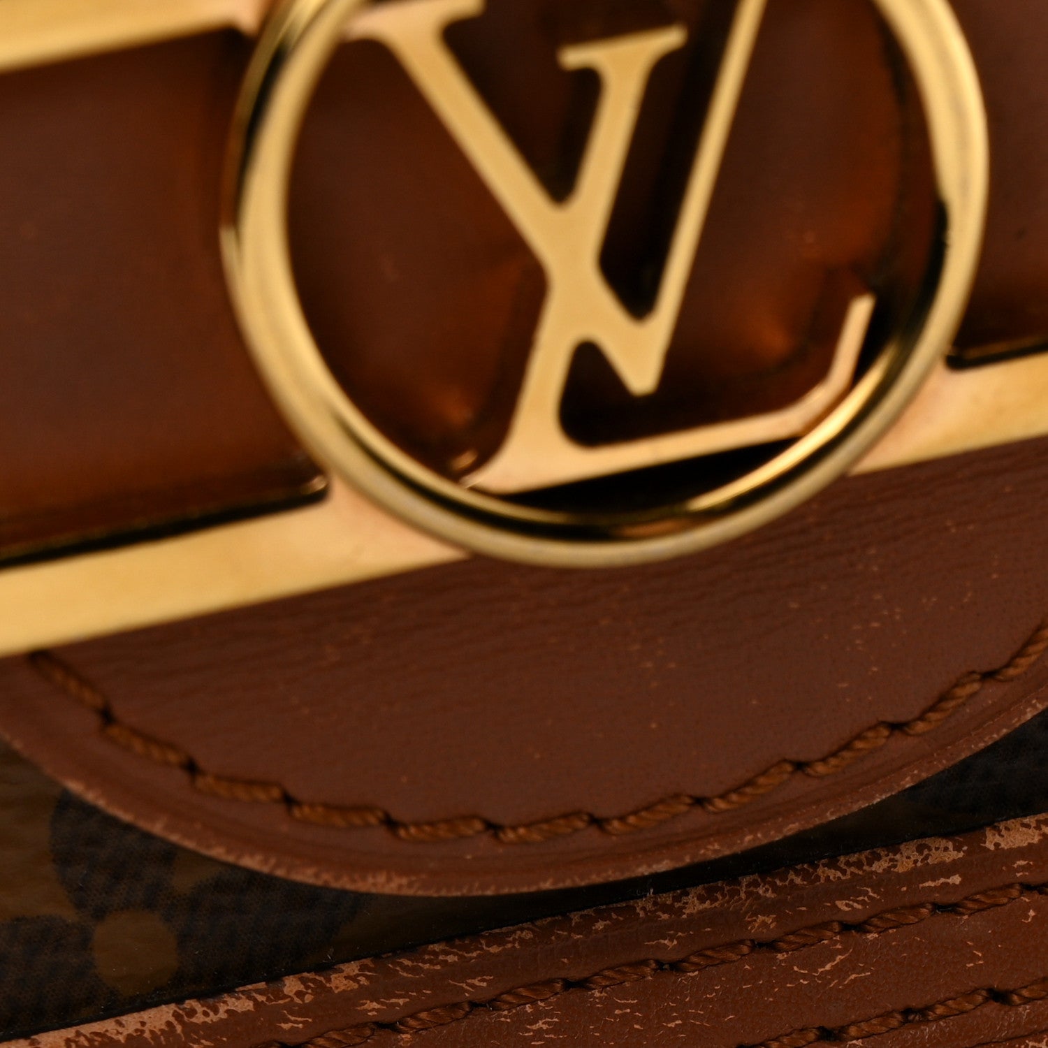 Louis Vuitton Reverse Monogram Dauphine Chain Wallet
