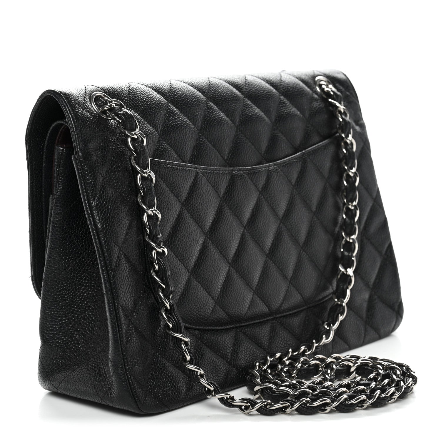 Chanel Caviar Quilted Jumbo Double Flap Black