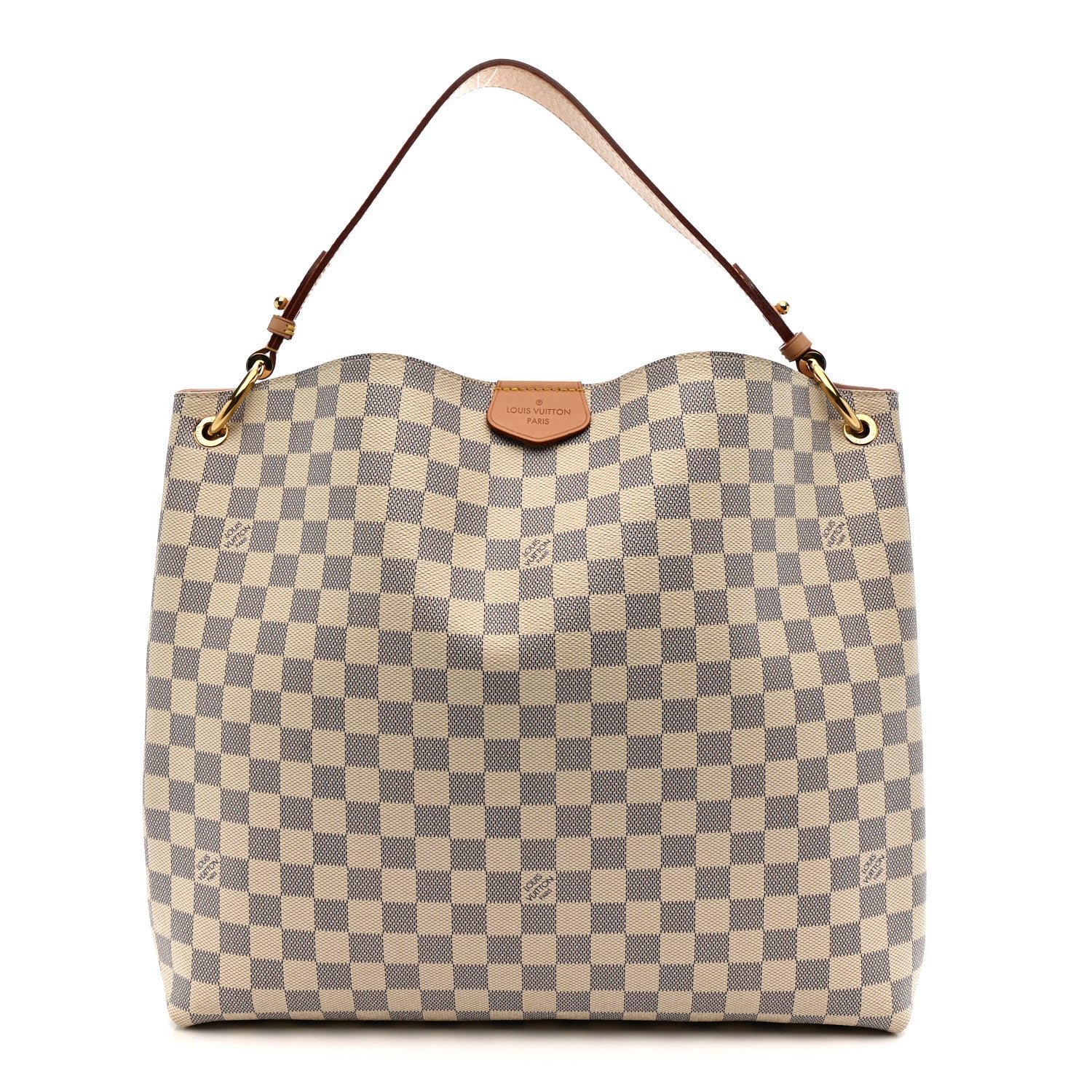 Louis Vuitton Damier Azur Graceful MM Rose Ballerine