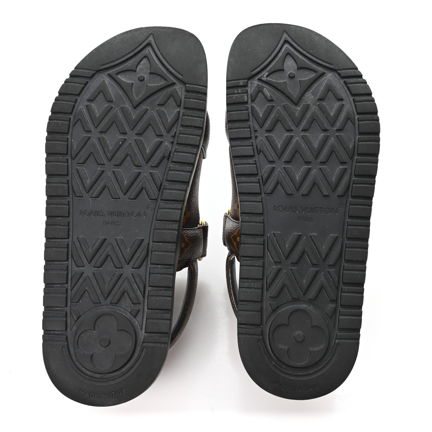 Louis Vuitton Monogram LV Sunset Comfort Flat Sandals 36 Cacao Brown