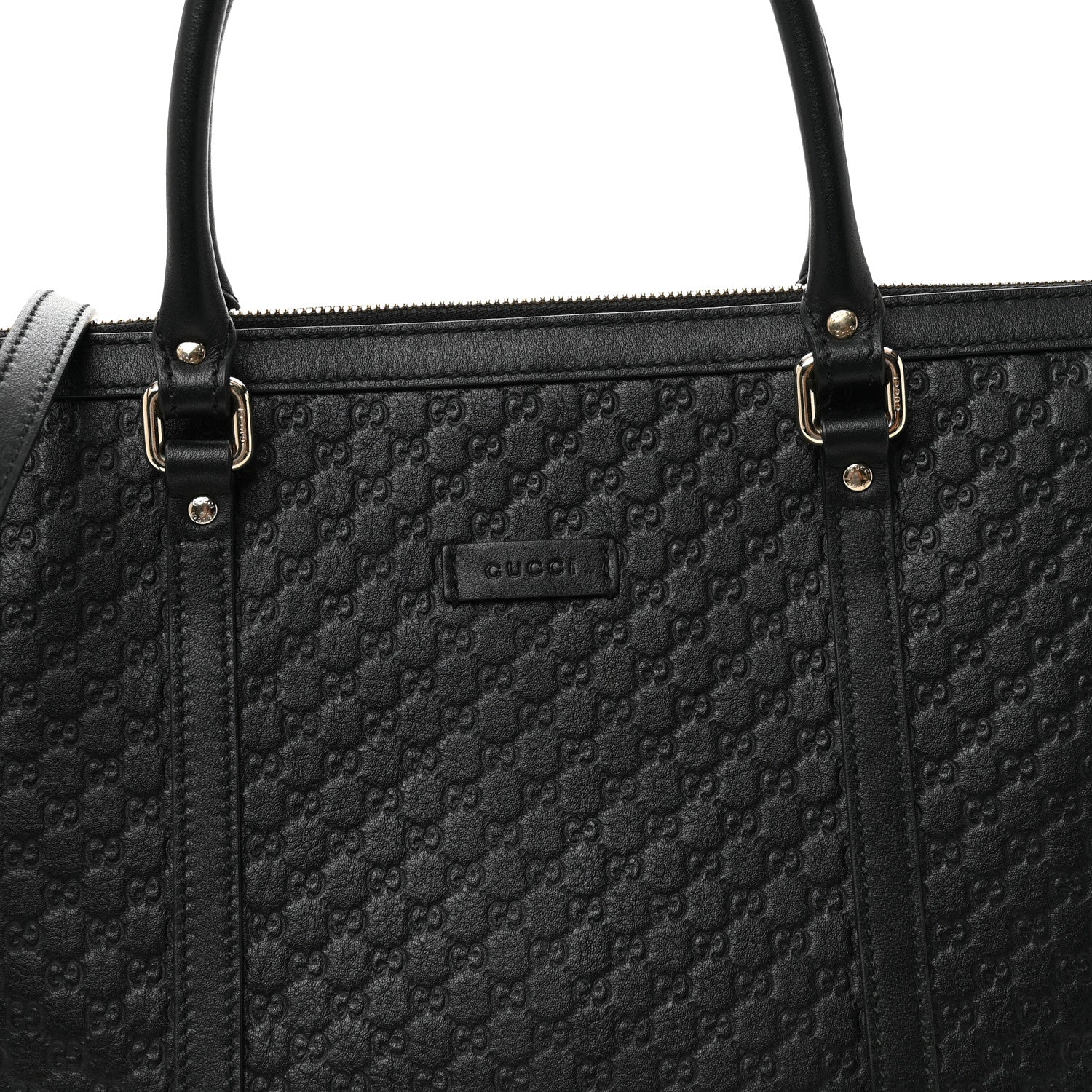 Gucci Soft Microguccissima Small Zippered Satchel Black