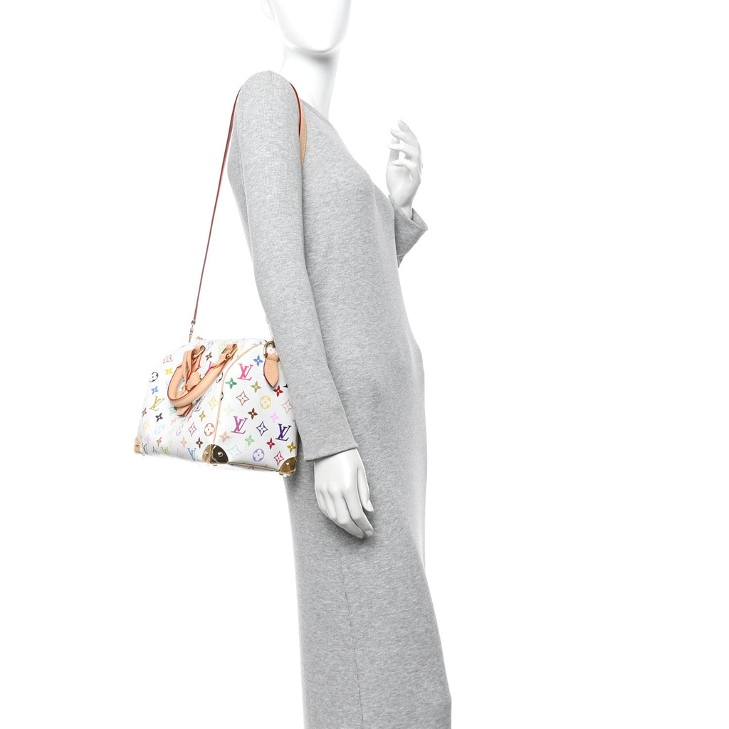 Louis Vuitton LV X TM Monogram Multicolor Speedy Bandouliere 25 White