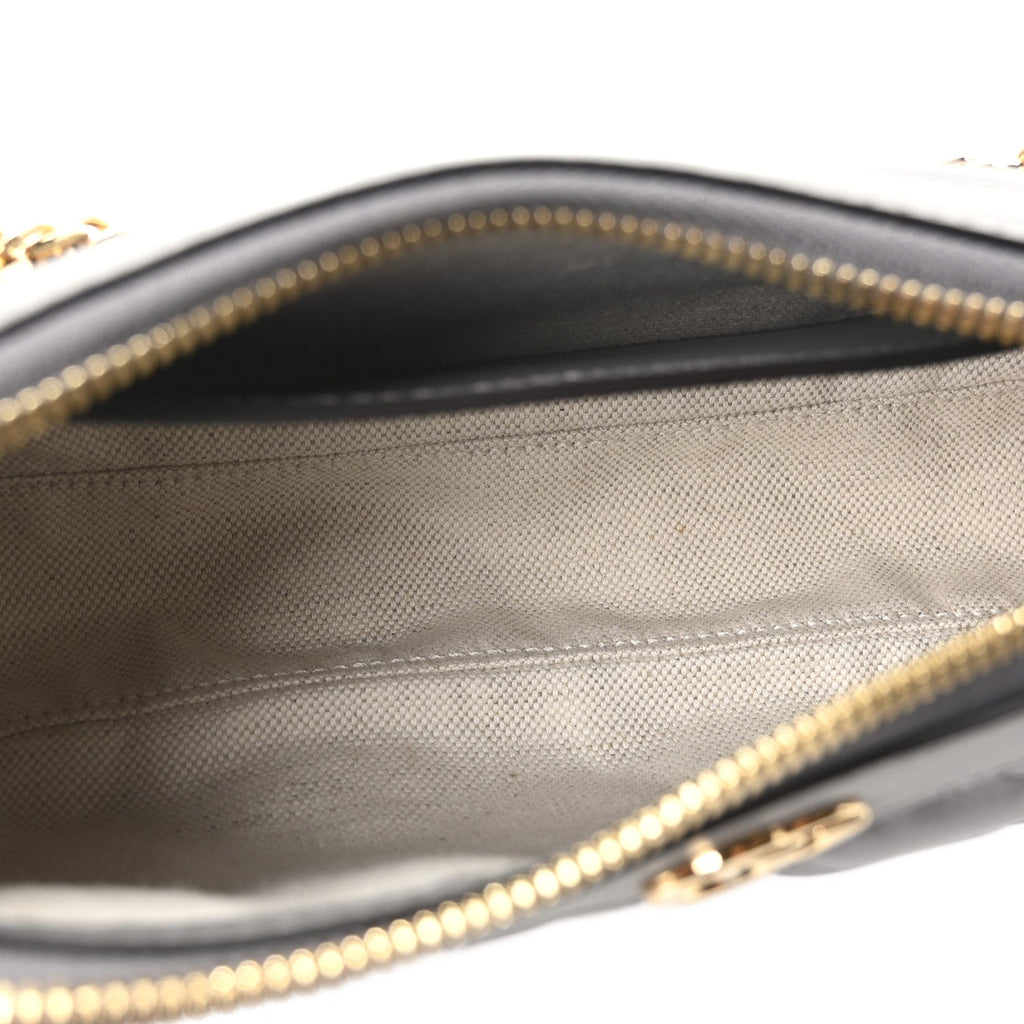 Gucci Calfskin GG Matelasse Chain Handbag Dusty Grey Natural