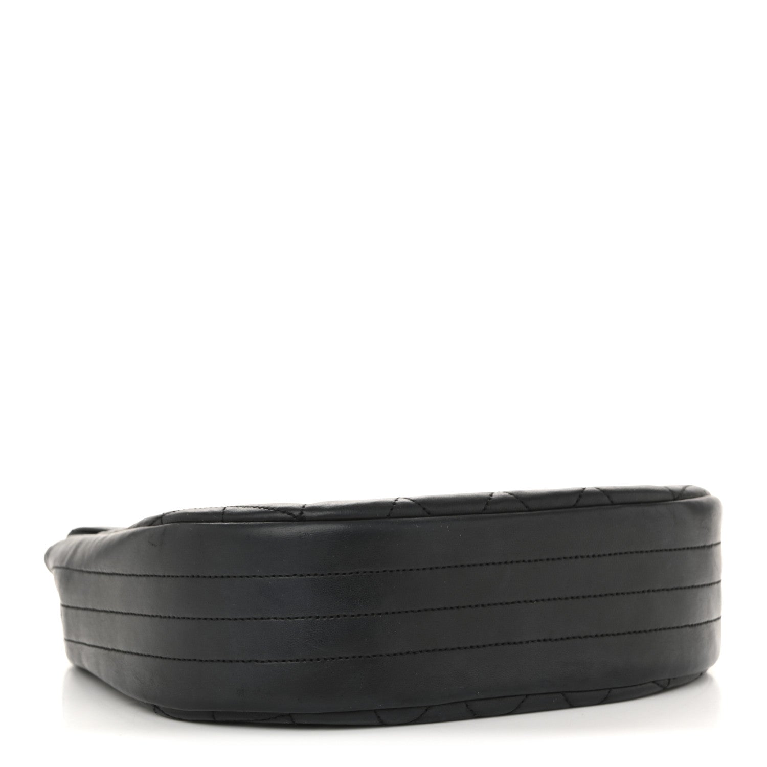 Chanel Lambskin Quilted Half Moon Flap Black
