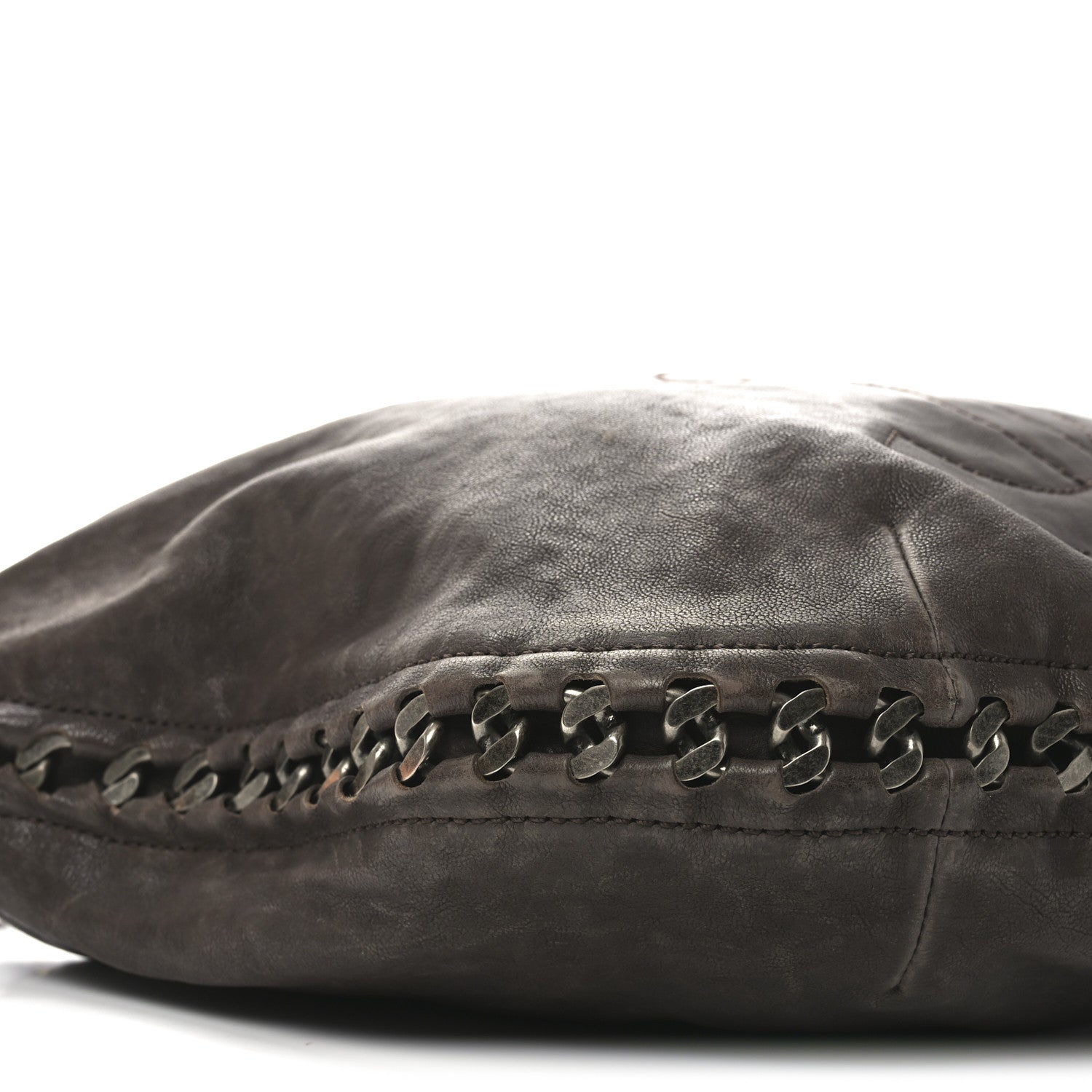 Chanel Calfskin Modern Chain Hobo Brown