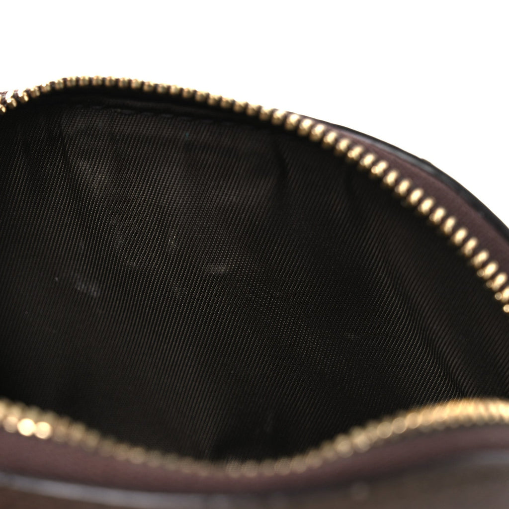 Gucci GG Supreme Monogram Web Ophidia Dome Key Pouch Beige New Acero