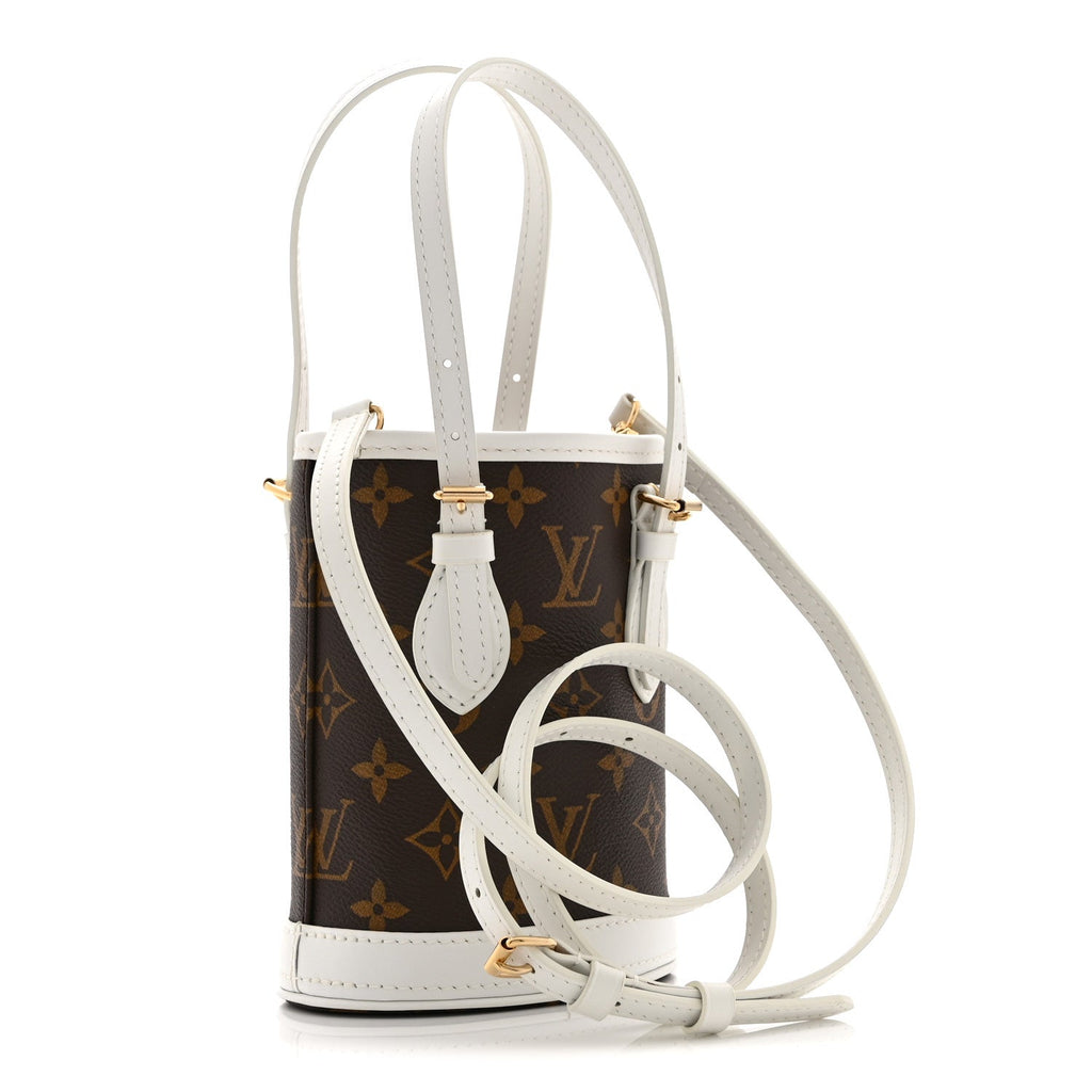 Louis Vuitton Monogram LV Match Nano Bucket Bag White