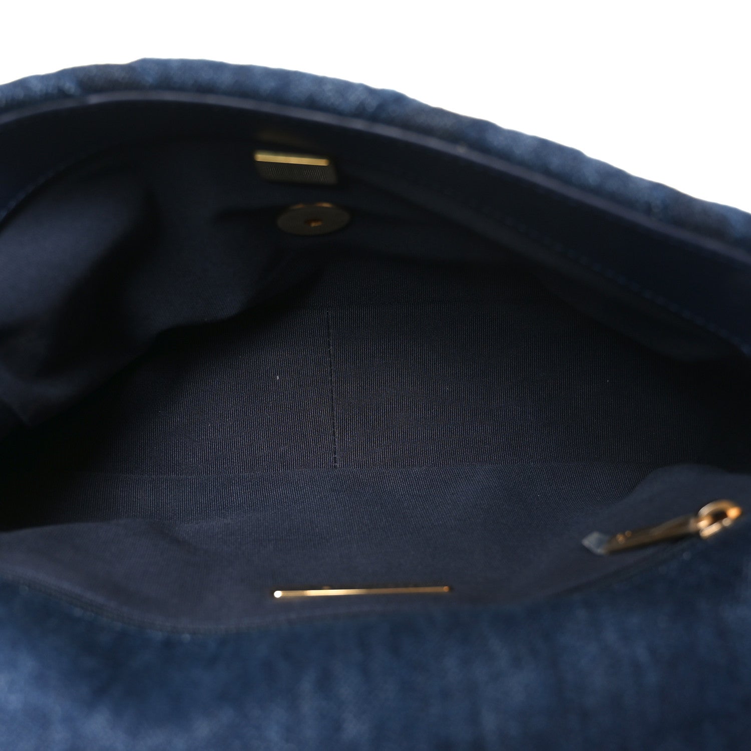 Chanel Denim Quilted Medium Chanel 19 Flap Blue