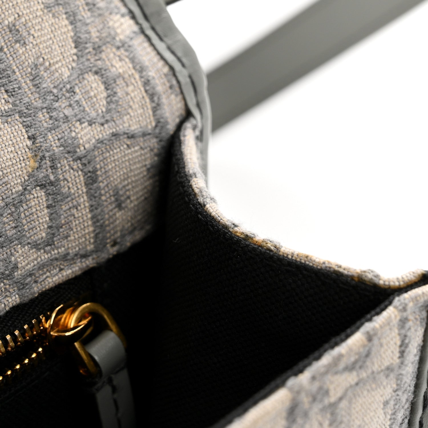 Christian Dior Oblique 30 Montaigne Flap Bag Grey