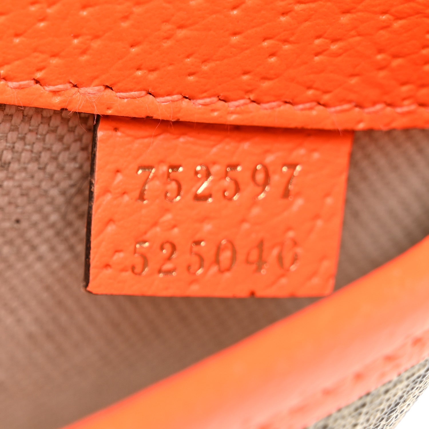 Gucci GG Supreme Monogram Web Small Ophidia Belt Bag Beige Ebony Orange Fluo