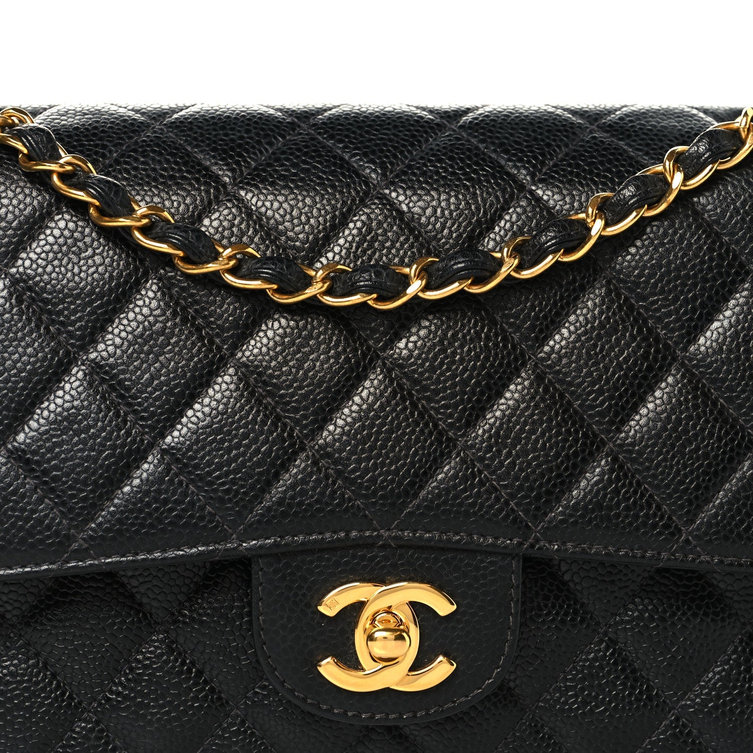 Chanel Caviar Quilted Medium Double Flap Black