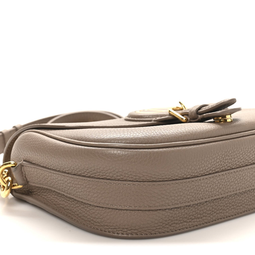 Christian Dior Grained Calfskin Medium Bobby Flap Warm Taupe