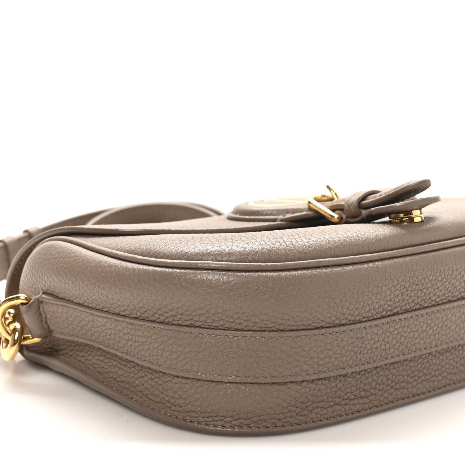 Christian Dior Grained Calfskin Medium Bobby Flap Warm Taupe