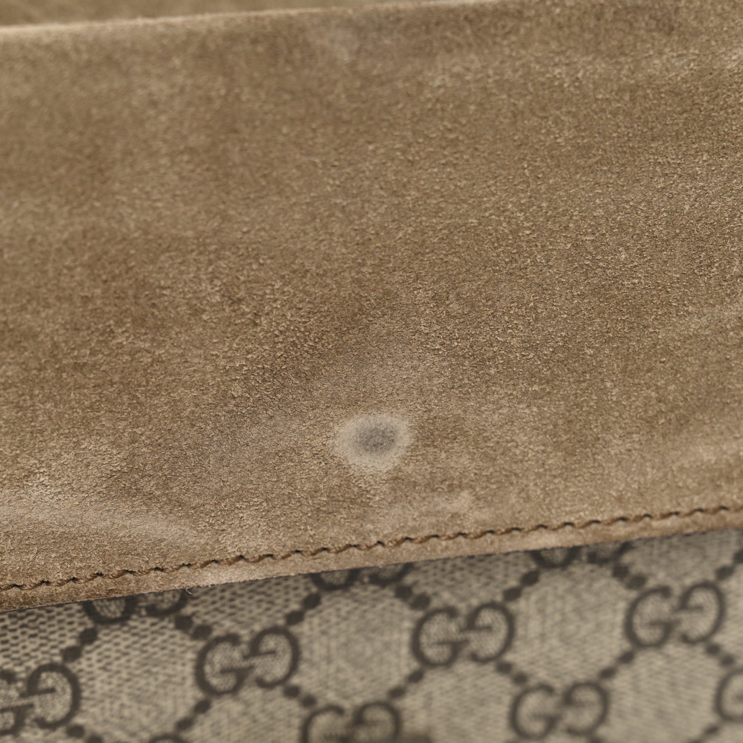 Gucci GG Supreme Monogram Mini Dionysus Shoulder Bag Taupe