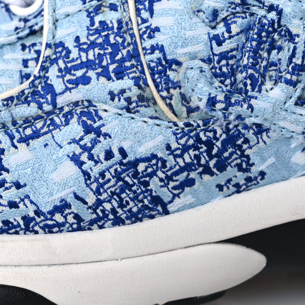 Chanel Tweed CC Sneakers 36.5 Blue White
