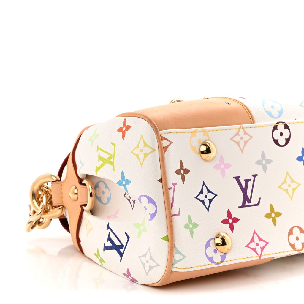 Louis Vuitton Monogram Multicolor Beverly MM White