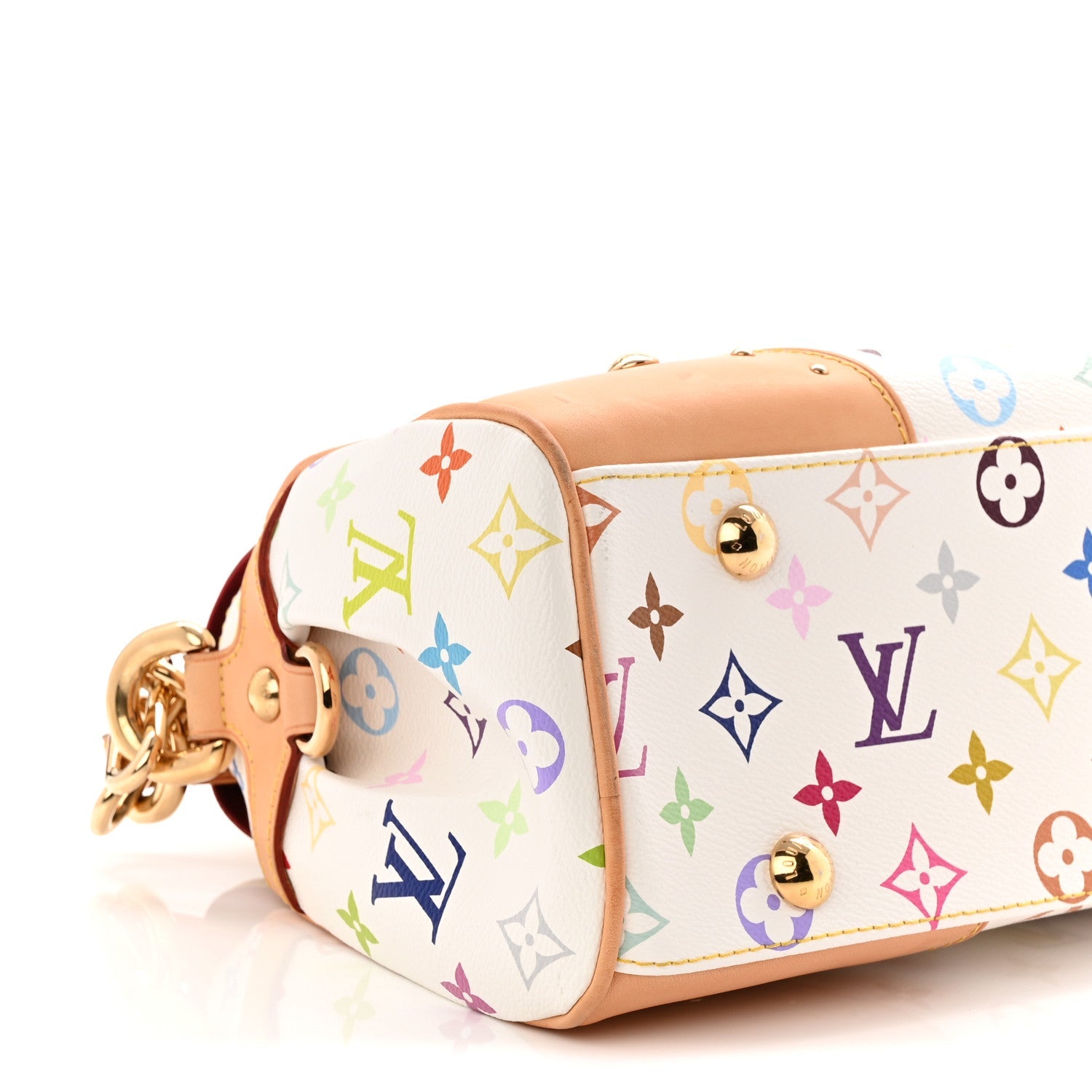 Louis Vuitton Monogram Multicolor Beverly MM White