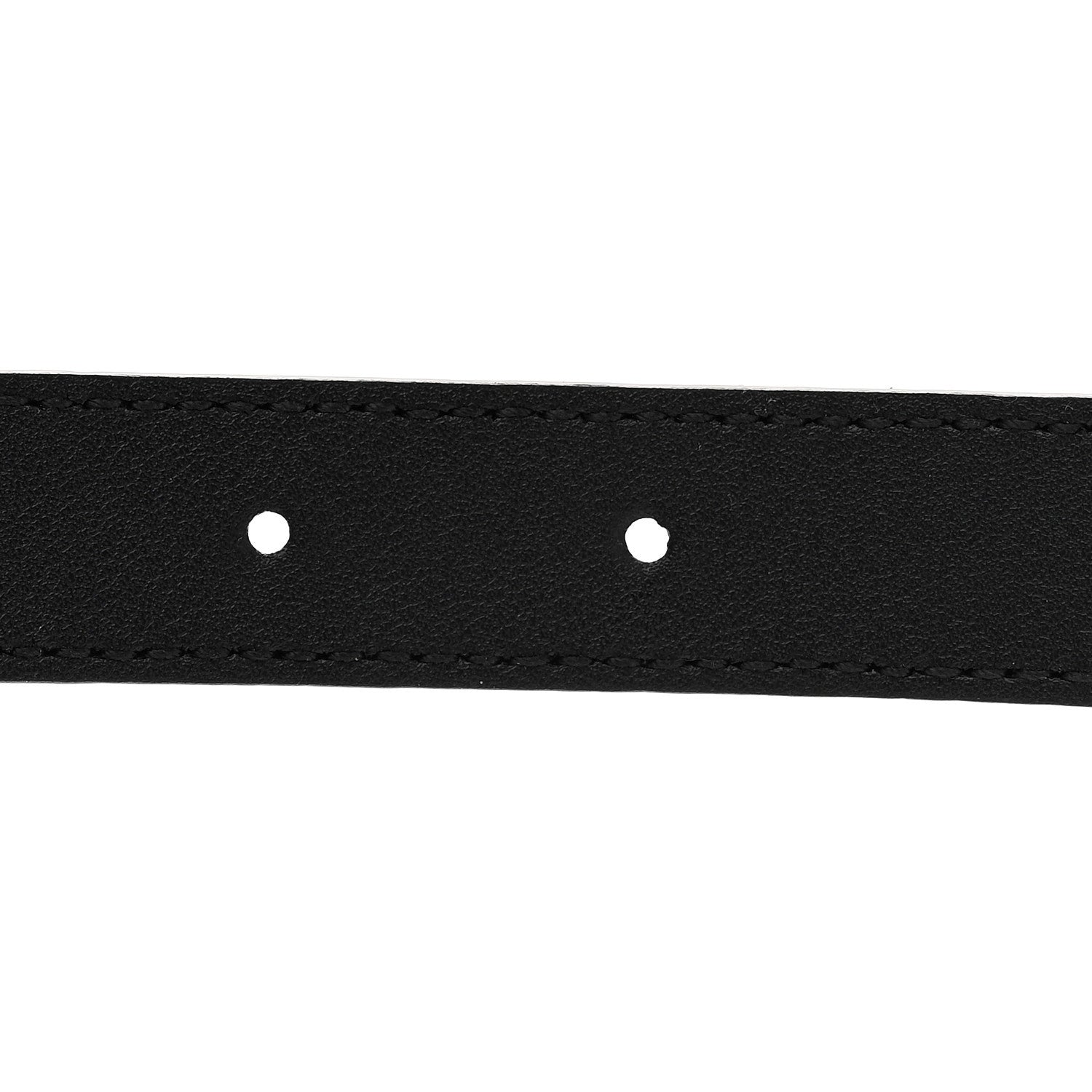 Gucci Calfskin Strawberry Buckle Thin Belt  80 32 Black