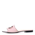 Gucci Cosmos Softy Calfskin Interlocking G Cut Out Slide Sandals 40 Pastel Pink