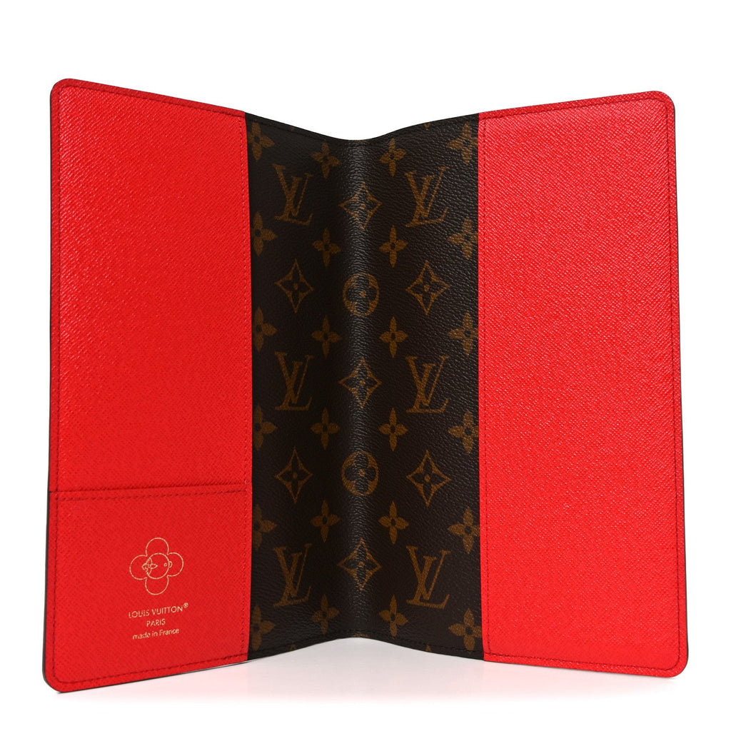 Louis Vuitton Monogram Emily Notebook Cover MM Coquelicot