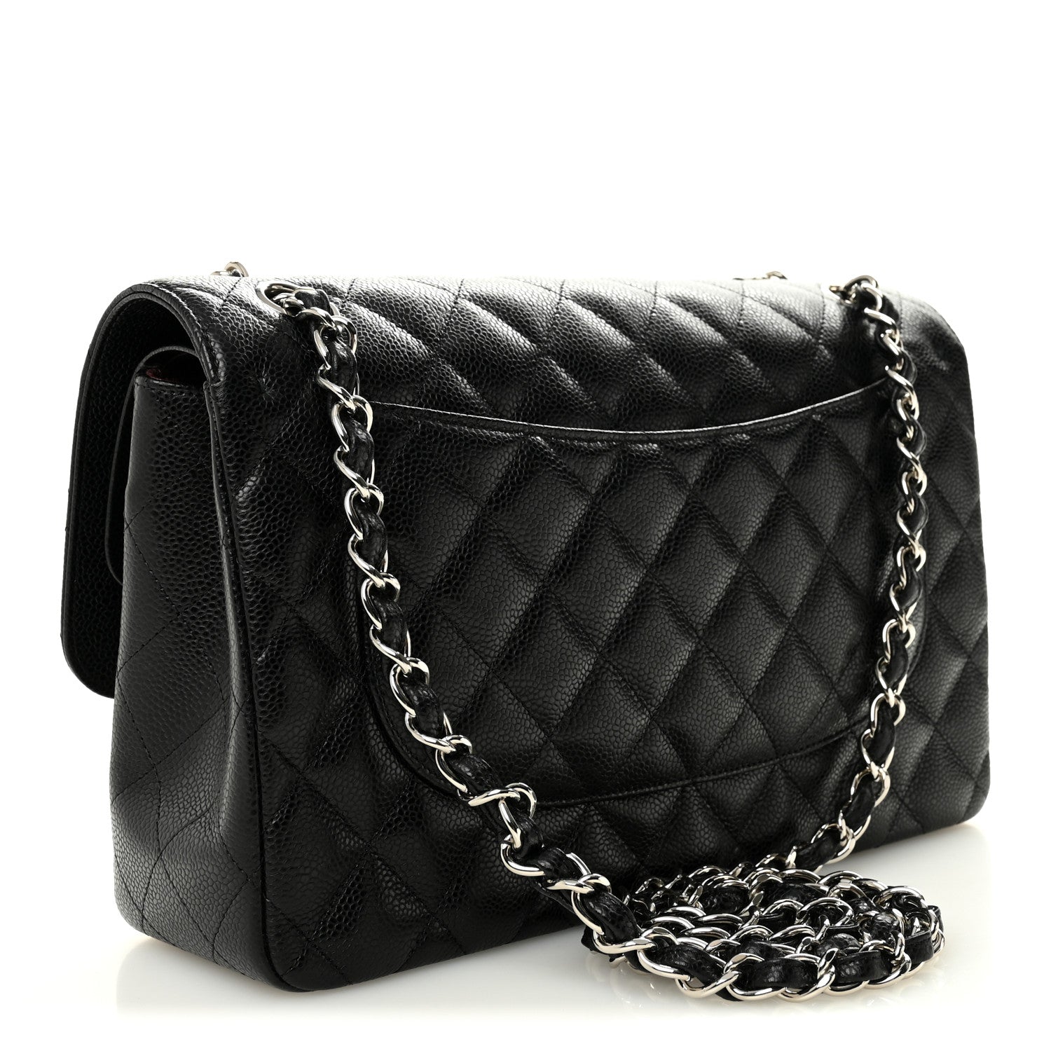Chanel Caviar Quilted Jumbo Double Flap Black