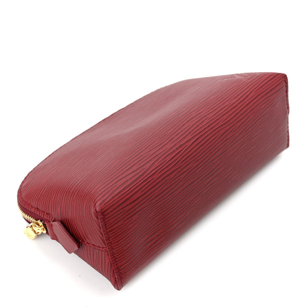 Louis Vuitton Epi Cosmetic Pouch PM Monogram Red