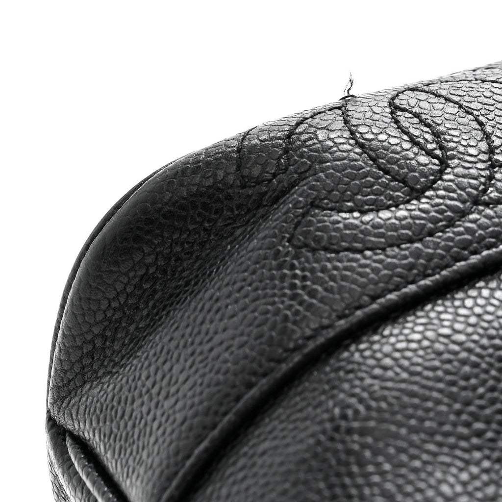 Chanel Caviar Triple CC Shoulder Bag Black