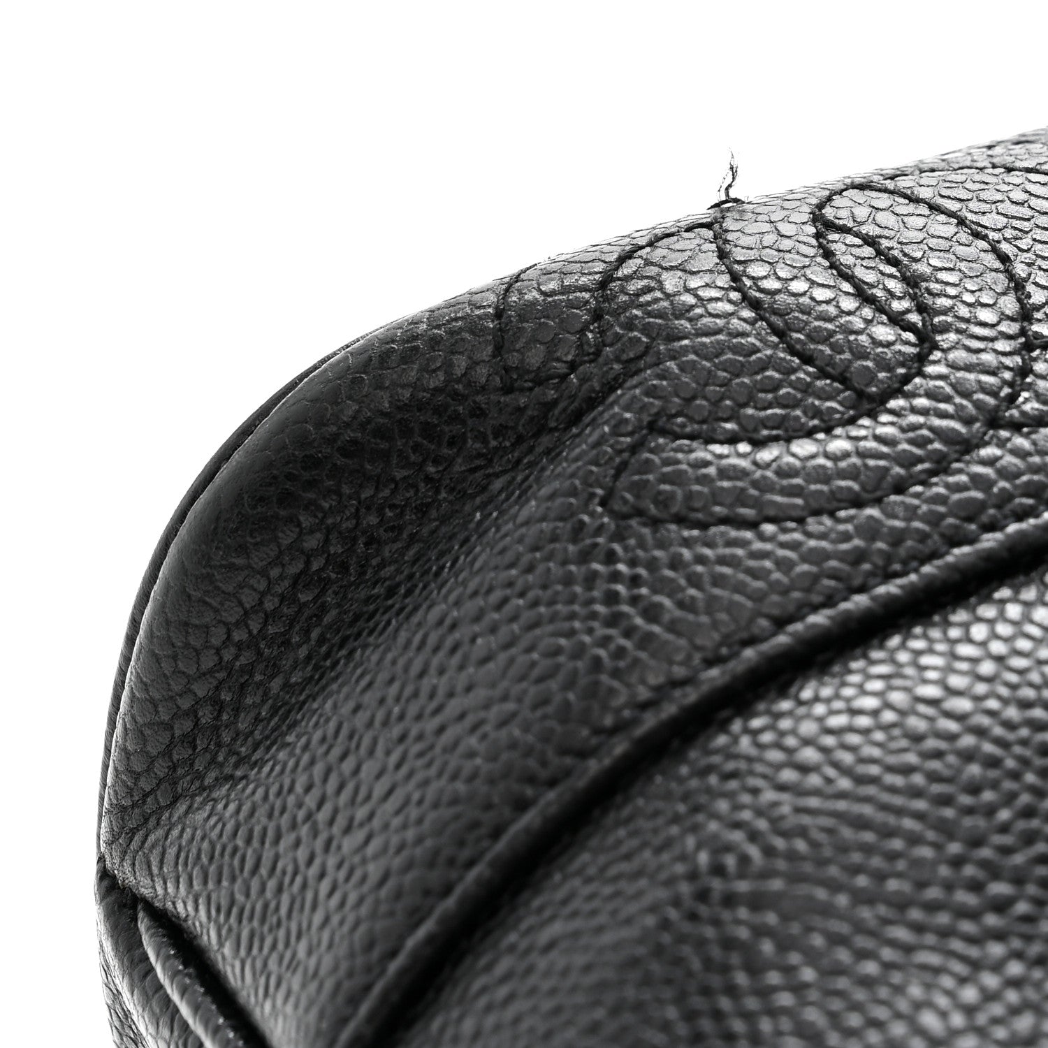 Chanel Caviar Triple CC Shoulder Bag Black