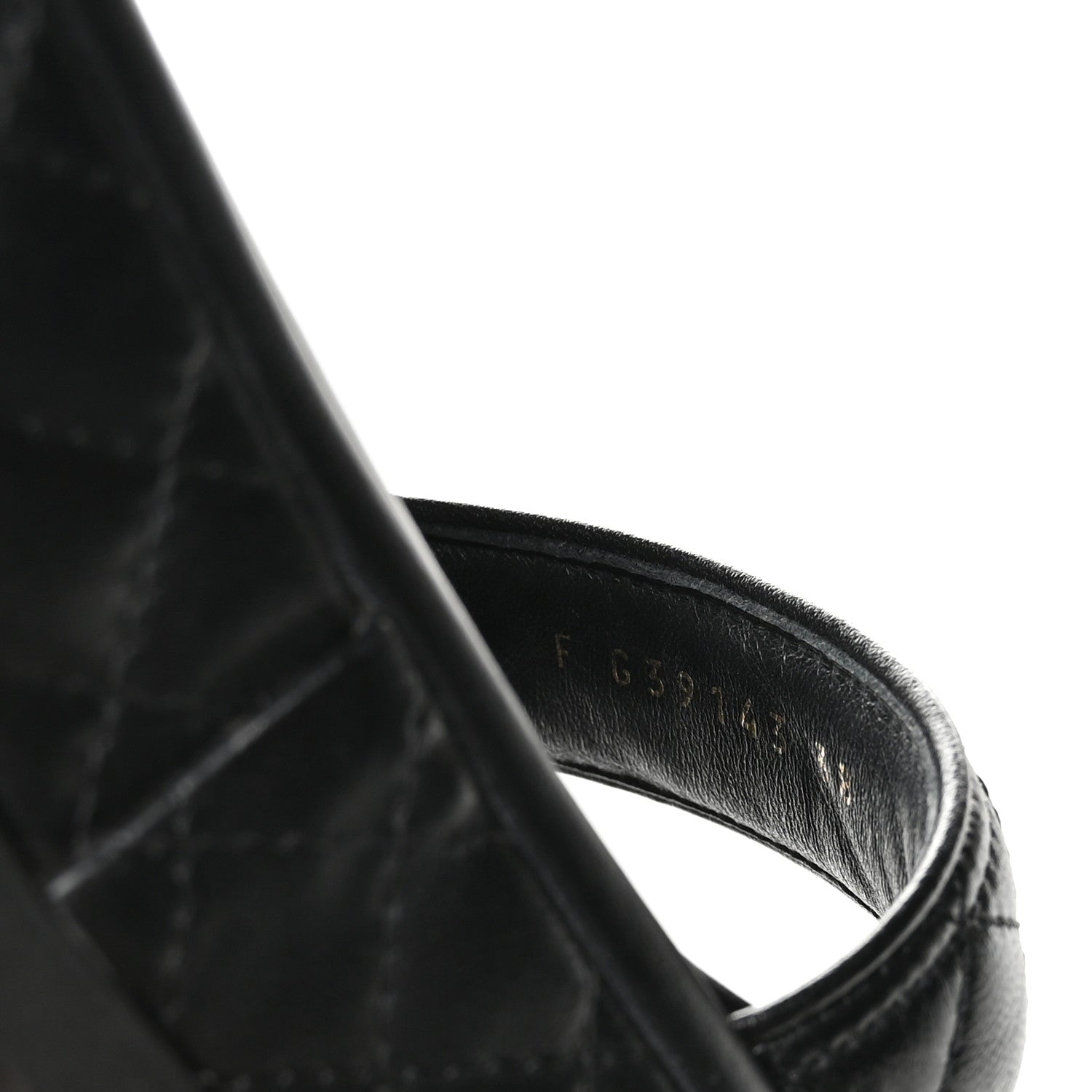 Lambskin Quilted Platform Sandals 38 Black
