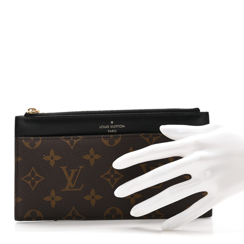 Louis Vuitton Monogram Slim Purse Black