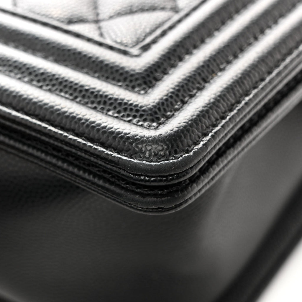 Chanel Caviar Quilted Medium Boy Flap Black