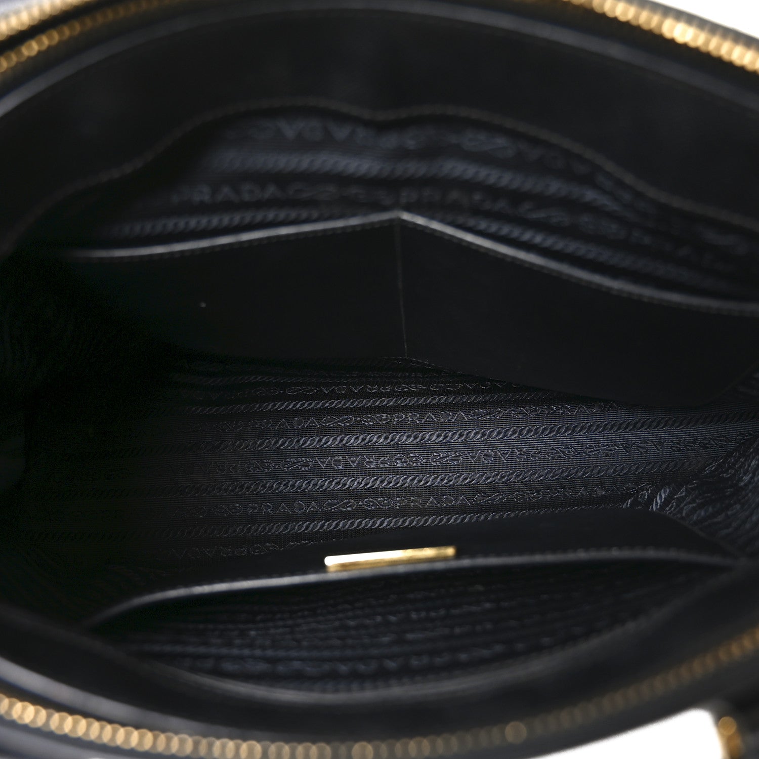 Prada Saffiano Medium Galleria Double Zip Tote Black