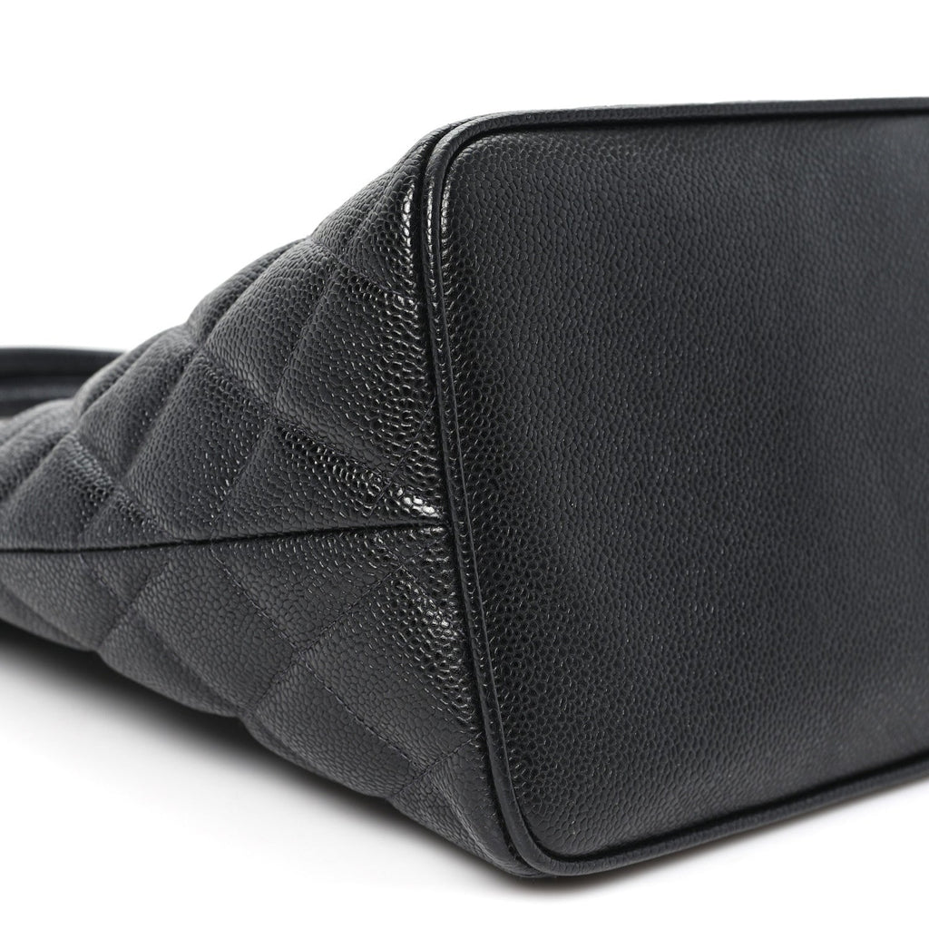 Chanel Caviar Quilted Medallion Tote Black