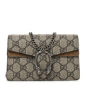 Gucci GG Supreme Monogram Super Mini Dionysus Shoulder Bag Taupe