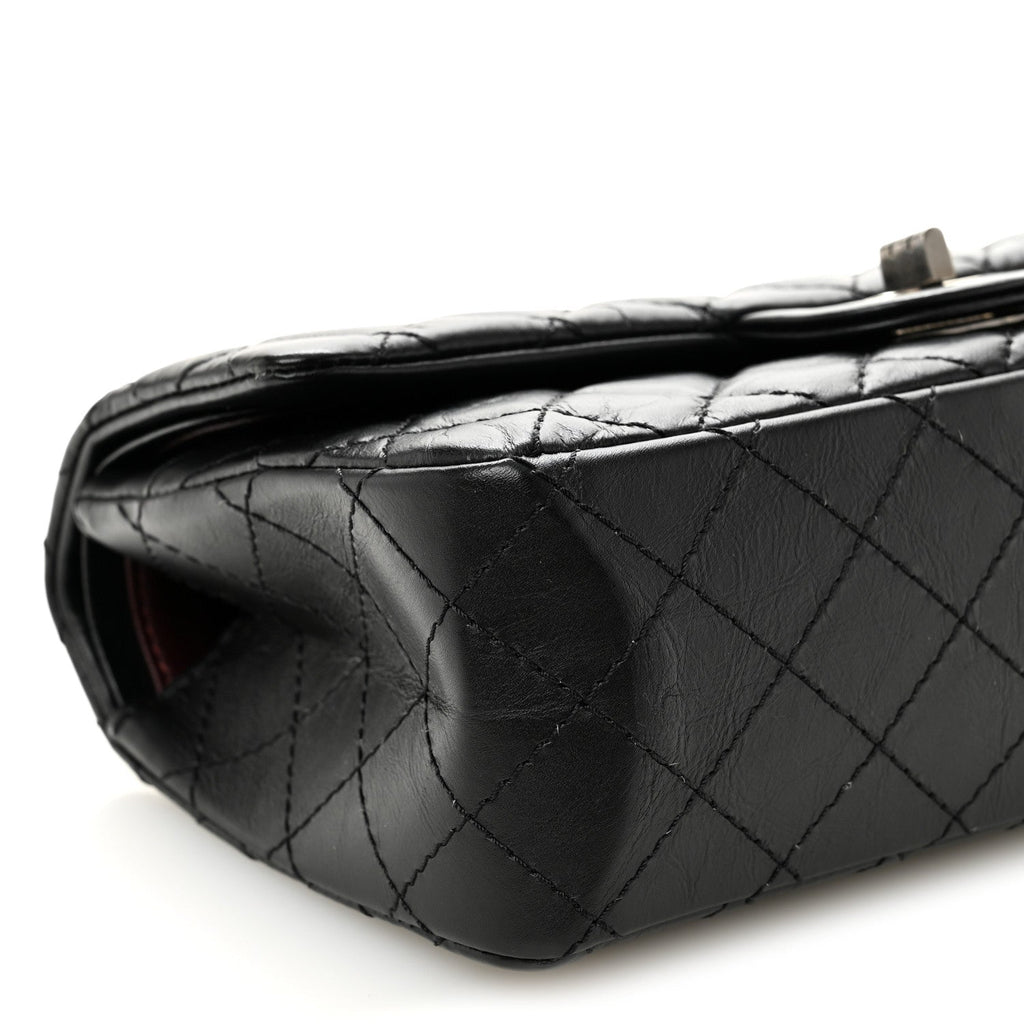 Chanel Aged Calfskin Quilted 2.55 Reissue 225 Flap Black