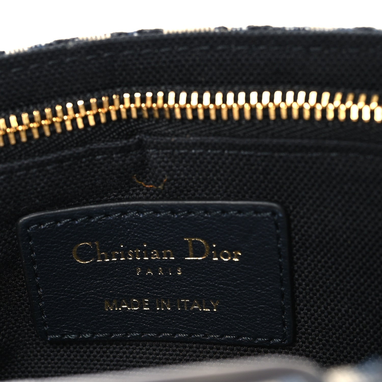 Christian Dior Oblique 30 Montaigne 2-In-1 Pouch Blue